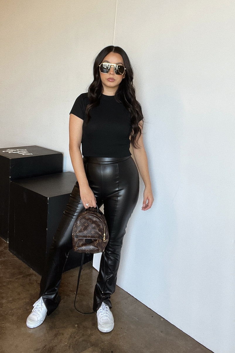 Priscilla Faux Leather Pants, 14 Cool Leather Pants You Can Wear to Work,  on Date Night, and Everywhere Else in Life