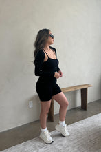 Load image into Gallery viewer, Jet Black 2 Piece Romper