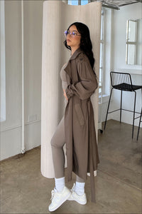 Olive Touch Trench Coat