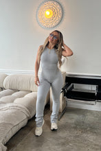 Load image into Gallery viewer, Amor Propio Flared Jumpsuit in Heather Grey