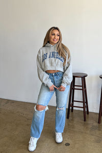 LA Girl Cropped Hoodie